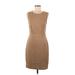 Trina Turk Casual Dress - Sheath: Tan Solid Dresses - Women's Size 6