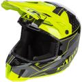 Klim F3 Carbon Velocity Hi-Vis Snowmobile Helmet, black-yellow, Size 3XL