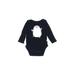 Baby Gap Long Sleeve Onesie: Black Solid Bottoms - Size 3-6 Month