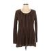 Daisy Fuentes Casual Dress: Brown Dresses - Women's Size X-Large