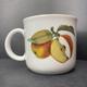 Vintage Royal Worcester Evesham Apples and Cherries fine porcelain mug made in England