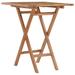 vidaXL Folding Patio Table 23.6" Solid Wood Teak