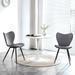 Modern Velvet Upholstered Dining chairs Set of 2, Armless Living Room Side Chairs with Metal Legs for Vanity and Balcony
