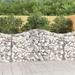 vidaXL Arched Gabion Basket 78.7"x11.8"x15.7"/23.6" Galvanized Iron