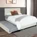 American Design Upholstered Queen Size Platform Bed Trundle Bed with 2 Drawers ,Velvet