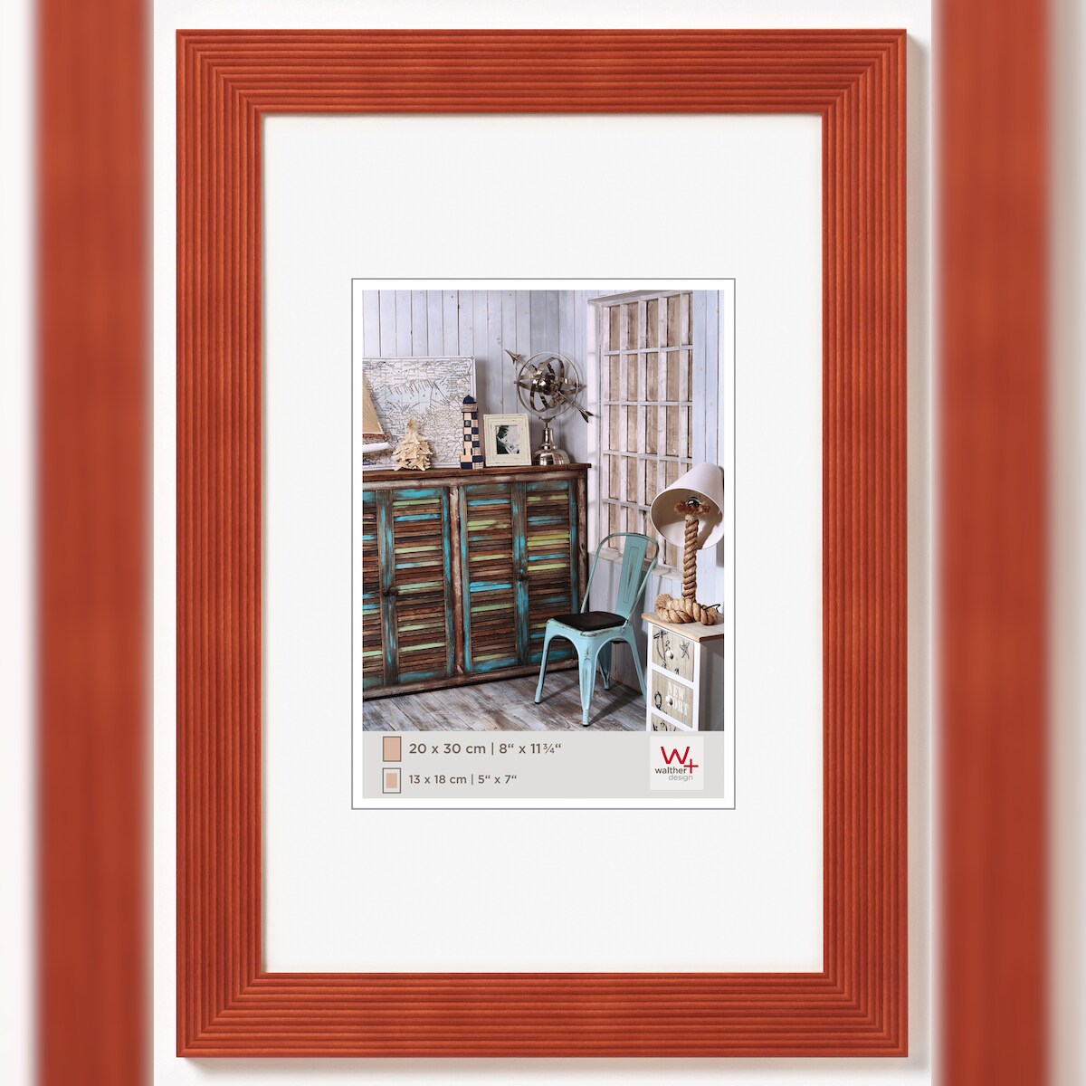 Grado Holz Bilderrahmen 10x15 cm cm ORANGE Image