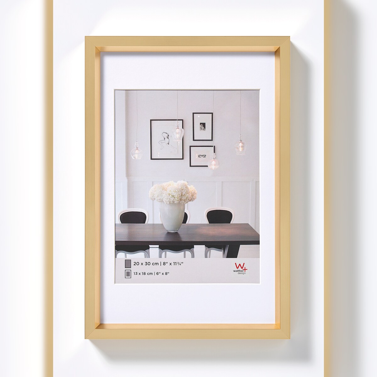 Steel Style Kunststoff Bilderrahmen 15x20 cm GOLD Image