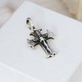 Sword Cross,'Taxco Sterling Silver Men's Cross Pendant with Sword Accent'