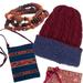 Boho Chic,'Men's Curated Gift Set with 3 Bracelets Alpaca Hat and Bag'