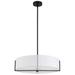 Preston 20.75" Wide 4 Light Matte Black Pendant