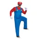 Costume de Super Mario Bros avec Chapeau et Moustache pour Homme Adulte Déguisement Festival