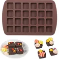 Moule en silicone pour mini brownie cube de glace carré moule à chocolat en silicone bonbons