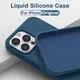 Coque en silicone liquide d'origine pour Apple coques de téléphone pour iPhone 11 13 12 14 Pro