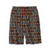 Men's Big & Tall Pajama Lounge Shorts by KingSize in Pacman Roll Call (Size L) Pajama Bottoms