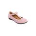 Extra Wide Width Women's The Emmi Flat by Comfortview in Rose Mist (Size 7 1/2 WW)