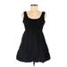 Twenty One Casual Dress - Mini Scoop Neck Sleeveless: Black Solid Dresses - Women's Size Medium