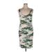 Full Circle Trends Casual Dress - Sheath: Green Print Dresses - Women's Size 1X