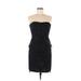 Adrianna Papell Cocktail Dress - Mini: Black Print Dresses - Women's Size 6