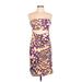 Forever 21 Casual Dress - Sheath Open Neckline Sleeveless: Purple Dresses - Women's Size Large