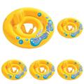 Intex Schwimmhilfe - My Baby Float - Schwimmring mit Sitz - Ø 70 cm, Gelb, für 6-12 Monate (Packung mit 5)