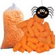 Orange Eco Flo Biodegradable Loose Fill Packing Peanuts Void Fill Great For Halloween Box Filler (45 Cubic Ft (3 Bag))