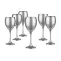 Glasmark Krosno Wine Glass Red Wine Glasses Set Glasses for Red Wine White Wine Red Wine Glass Red Wine Glasses White Wine Glasses Wine Goblet Glass Dishwasher Safe Silver 6 x 300 ml