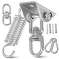 ibasenice 1 Set Swing Hook Hammock Chair Swing Hammock Hanging Hooks Swing Hanger with Hooks Heavy Duty Chair Spring Heavy Duty Garment Rack To Rotate Ceiling 304 Stainless Steel Bracket