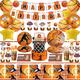 Basketball Party Supplies Kit Include Banner, Balloon,Cupcake Topper, Plates, Napkin, Cup, Fork, Knives, Spoon, straw, Tablecloth for Basketball Theme Birthday Party Decorations, Serves 20