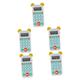 Abaodam 5pcs Oral Arithmetic Machine Learning & Education Toys Educational Toys for Kids 5-7 Standard Scientific Math Multiplication Game Kids Calculator Plastic Child Mini Leaning Machine