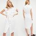 Free People Dresses | Free People Meet Me Halfway White Linen Shirt Dress Size Xs | Color: White | Size: Xs