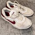 Nike Shoes | Nike Air Max Oketo White Burgundy Athletic Classic Sneakers Men's Size 9 Sporty | Color: Red/White | Size: 9