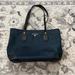 Michael Kors Bags | Michael Kors Eva Small Top Zip Tote In Navy Nylon. | Color: Black/Blue | Size: Os