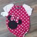 Disney One Pieces | Nwt Disney One-Piece Outfit 6 Months | Color: Red/White | Size: 6-9mb