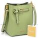 Michael Kors Bags | Michael Kors Emilia Small Bucket Bag Messenger Light Sage Color | Color: Gold/Green | Size: Small 8" (L) X 10" (H) X 6" (D)