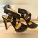 Michael Kors Shoes | Michael Kors, Black And Gold Heels | Color: Black | Size: 7.5