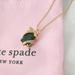 Kate Spade Jewelry | Nwt Kate Spade Pave Present Pendant W Dust Bag Kf001 $79 | Color: Gold/Green | Size: Os