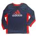 Adidas Shirts & Tops | Adidas Boys' Sz 5 Blue & Red Climacool Performance Long Sleeve Logo Tee Shirt | Color: Blue/Red | Size: 5b