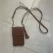 Nine West Bags | Nine West Women Brown Textured Cellphone/Wallet Adjustable Strap Crossbody Bag | Color: Brown | Size: Os