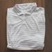 Under Armour Shirts | Men's Xxl Under Armour Heatgear Loose Fit White Gray Striped Polo Golf Shirt D20 | Color: Gray/White | Size: Xxl