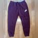 Nike Pants & Jumpsuits | Nike Womens Maroon Joggers Nike Womens Maroon Joggers Nike Womens Maroon Joggers | Color: Purple/Red | Size: L