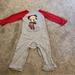 Disney One Pieces | Mickey Mouse Disney Baby Clothes 18 Months Santa Christmas Outfit One Piece Snap | Color: Gray/Red | Size: 18mb