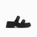 Zara Shoes | Padded Strap Flatform Sandals | Color: Black | Size: 8