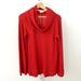 Anthropologie Tops | Meadow Rue Anthropologie Thermal Cowl Neck Tunic Top Long Sleeve Red Orange Xs | Color: Orange/Red | Size: Xs