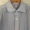 Michael Kors Shirts | Men’s Michael Kors Xl, 17.5, 32/33 Button Down Blue And White Dress Shirt | Color: Blue/White | Size: Xl