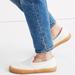 Madewell Shoes | Madewell Mwl Sidewalk Slip-On Sneakers Recycled Canvas Cotton Off-White 2020-9m | Color: Cream/Tan | Size: 9