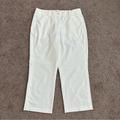 Nike Pants & Jumpsuits | Nike Golf Pants Womens Size M/10 White Capri Tour Performance | Color: White | Size: 10