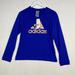 Adidas Tops | Nwt Adidas Women's Size S Blue Zoe Saldana Long Sleeve Athletic Tee Shirt Top | Color: Blue | Size: S