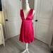 Jessica Simpson Dresses | Nwt Jessica Simpson Pink Chandelier Dress W/ Deep V Neck- Size S | Color: Pink | Size: S