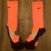 Nike Underwear & Socks | Nike Elite Compression Socks | Color: Black/Orange | Size: L