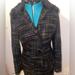 Nine West Jackets & Coats | Nine West Tweed Faux Fur Trench Coat | Color: Black/Blue | Size: M